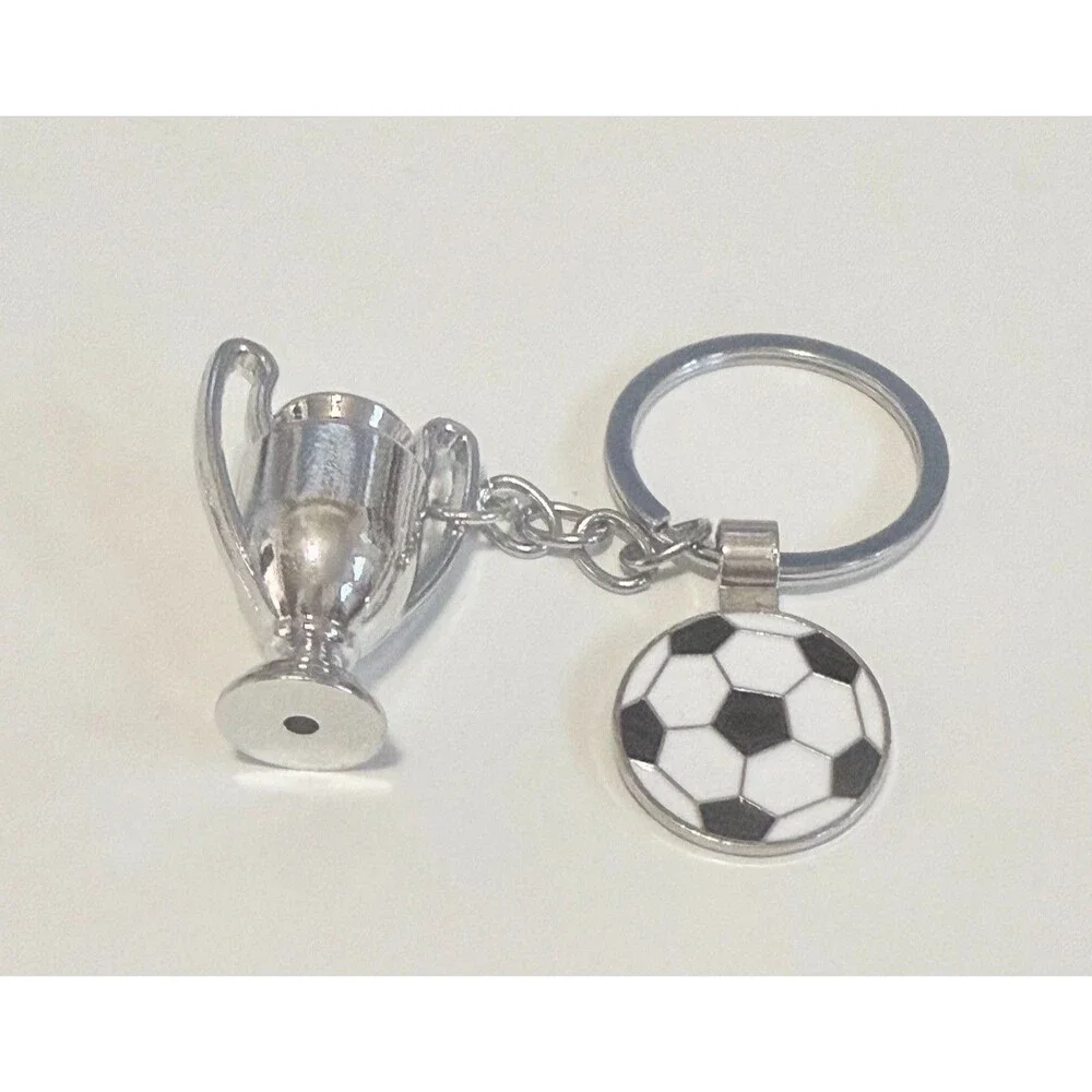 New Soccer World Cup Keychain with Soccer Ball Charm, Backpack, Purse Key Chain